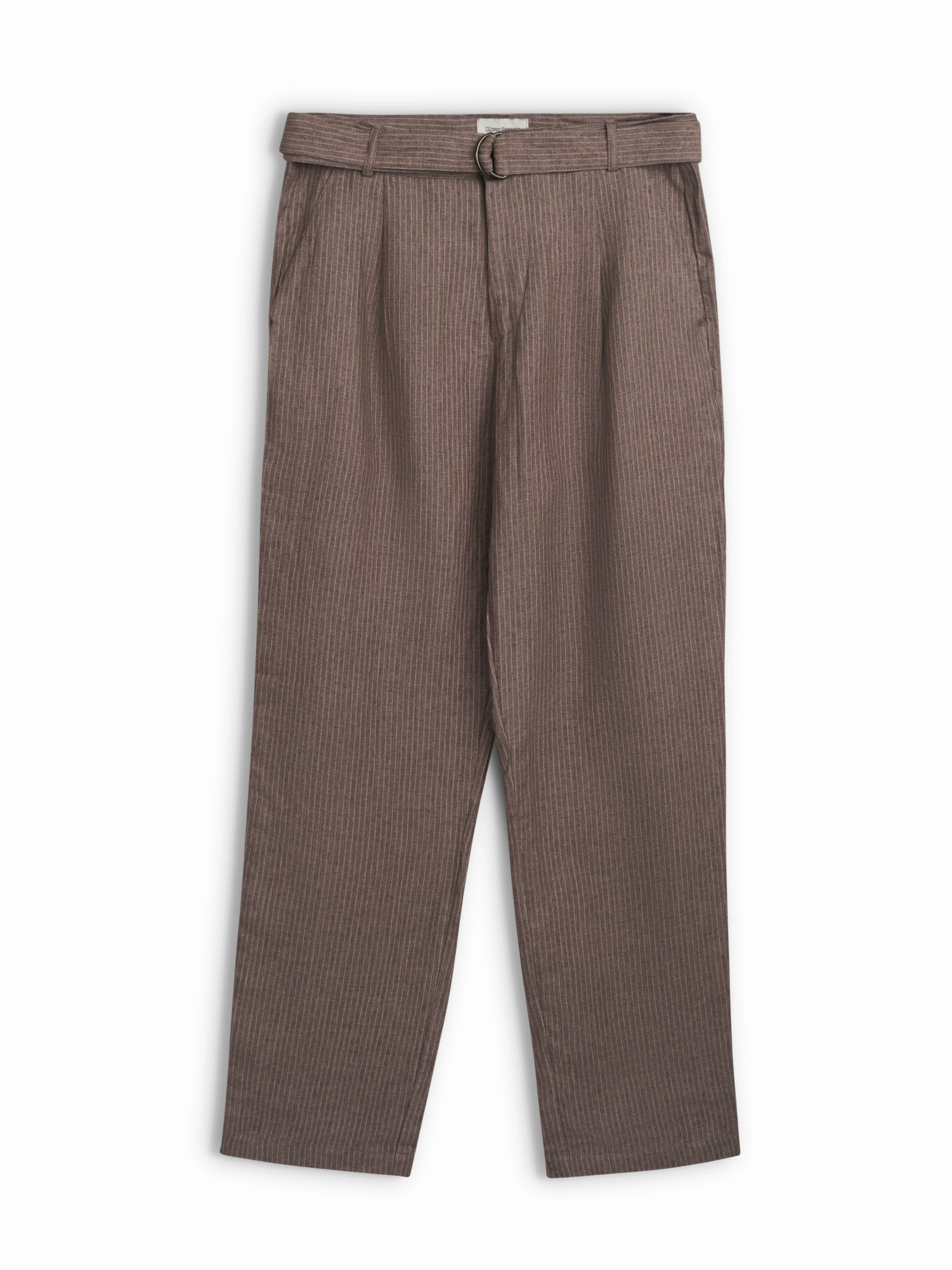 Belted Trousers Wilkins Brown/Pink Soft Texture