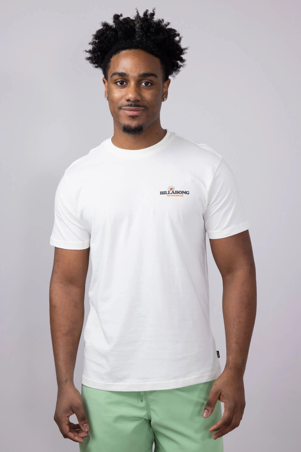 Smart Design Billabong No Pressure Premium T-Shirt for Men in Off White | 24A351514-OFW