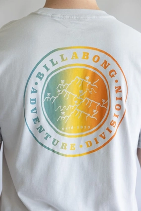 Billabong Rockies Adiv T-Shirt for Men in Grey | 24A503500-SIL Modern Trend Look Dimensional Stability Weave