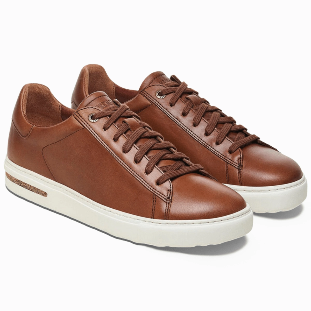 Birkenstock Men's Bend Cognac Leather Outdoor Run Non Toxic Adhesives