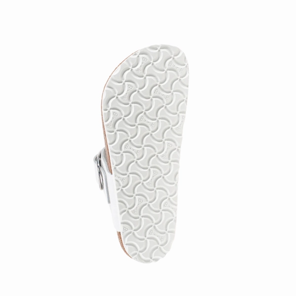 Birkenstock Women's Gizeh Big Buckle Leather White Comfortable Lightweight Footwear Comfy Flip-flops