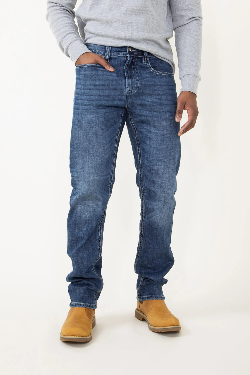 Stretch Comfort Axel Jeans Bobby Athletic Straight Jeans for Men | AXMB0039-TRUMBALL