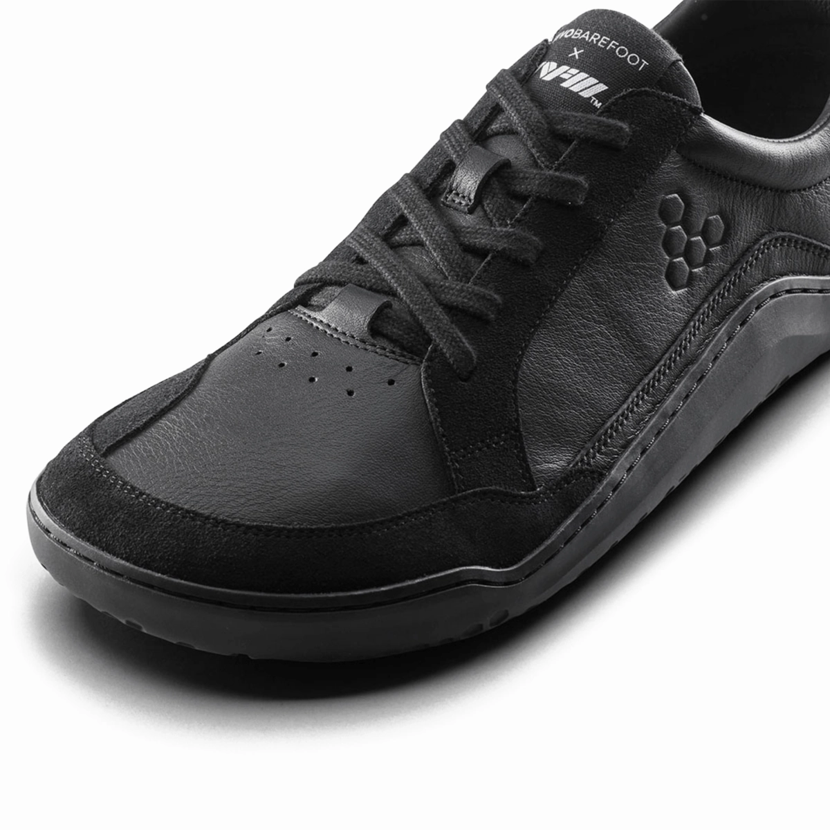 Vivo Barefoot Men's Gobi II Premium Leather Triple Obsidian Balance Tech