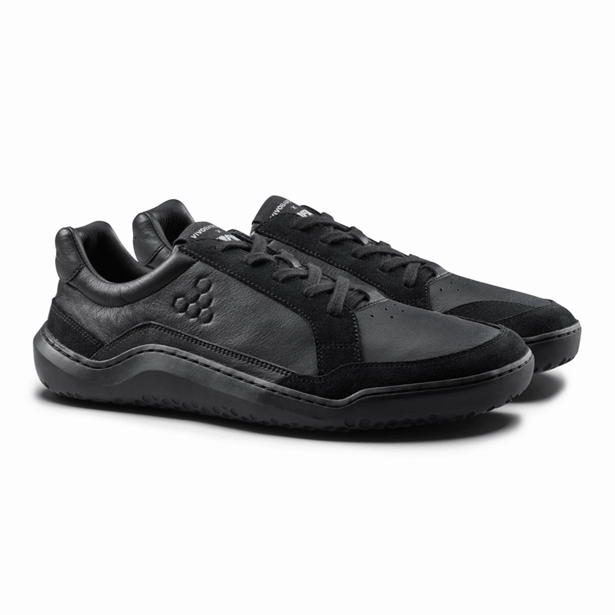 Variable Lace Lock Quick Dry Technology Vivo Barefoot Men's Gobi II Premium Leather Triple Obsidian