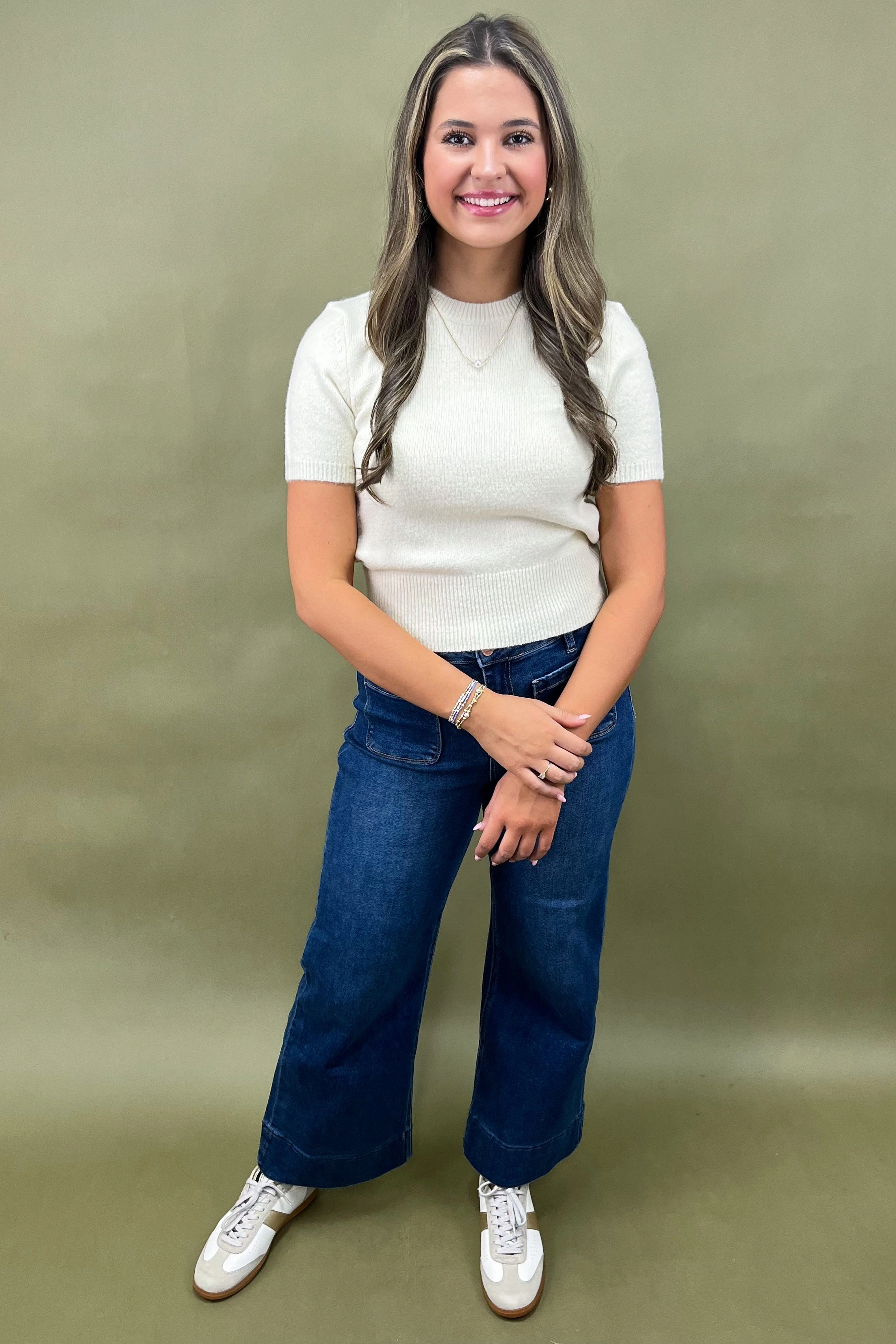 Durable Color Retention Anti Slip Shoulder Padding The Cream Dream Sweater