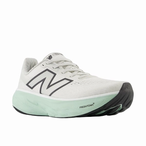 Enhanced grip Ankle Hugging Fit New Balance Women's Fresh Foam X 1080v14 Wide White/Green