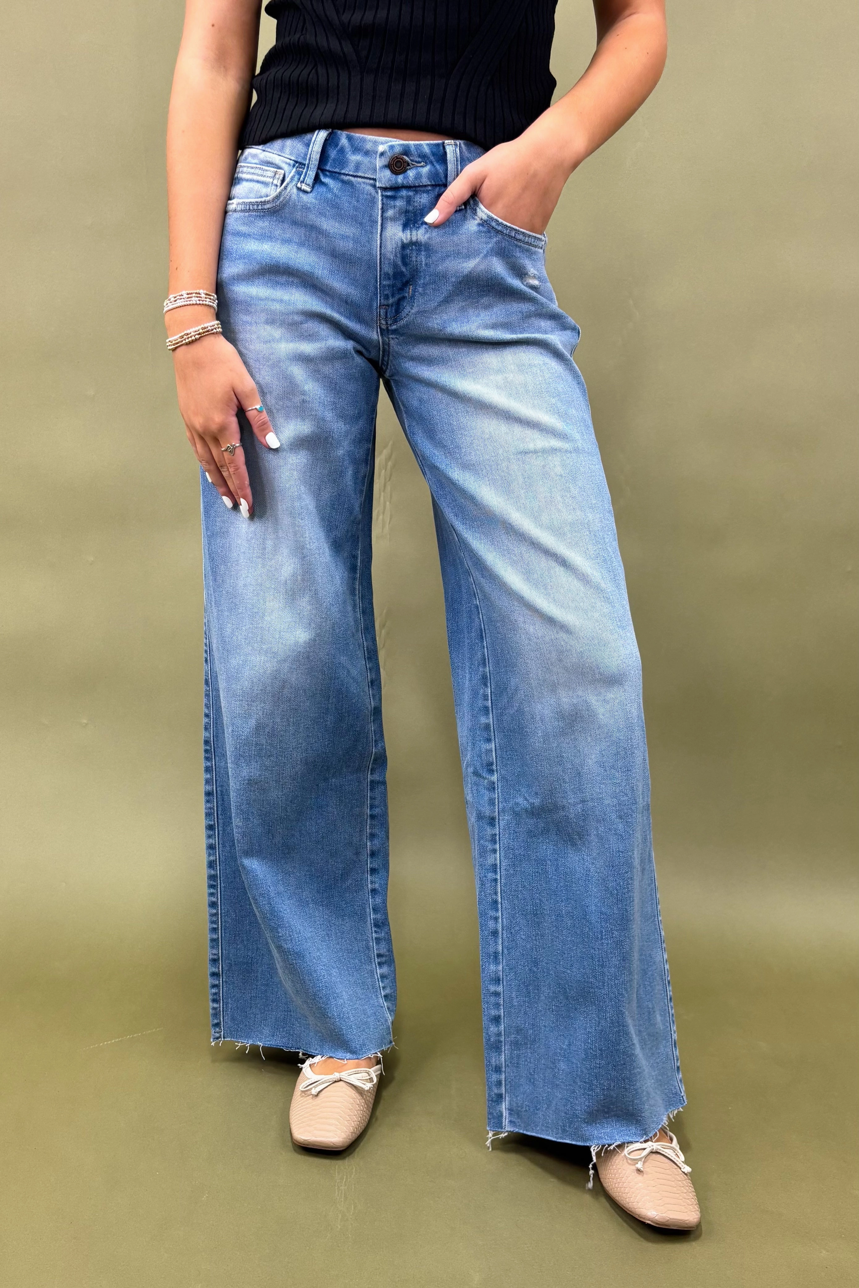 Soft Comfort ThermalInsulation Olivia Wide Leg Jeans