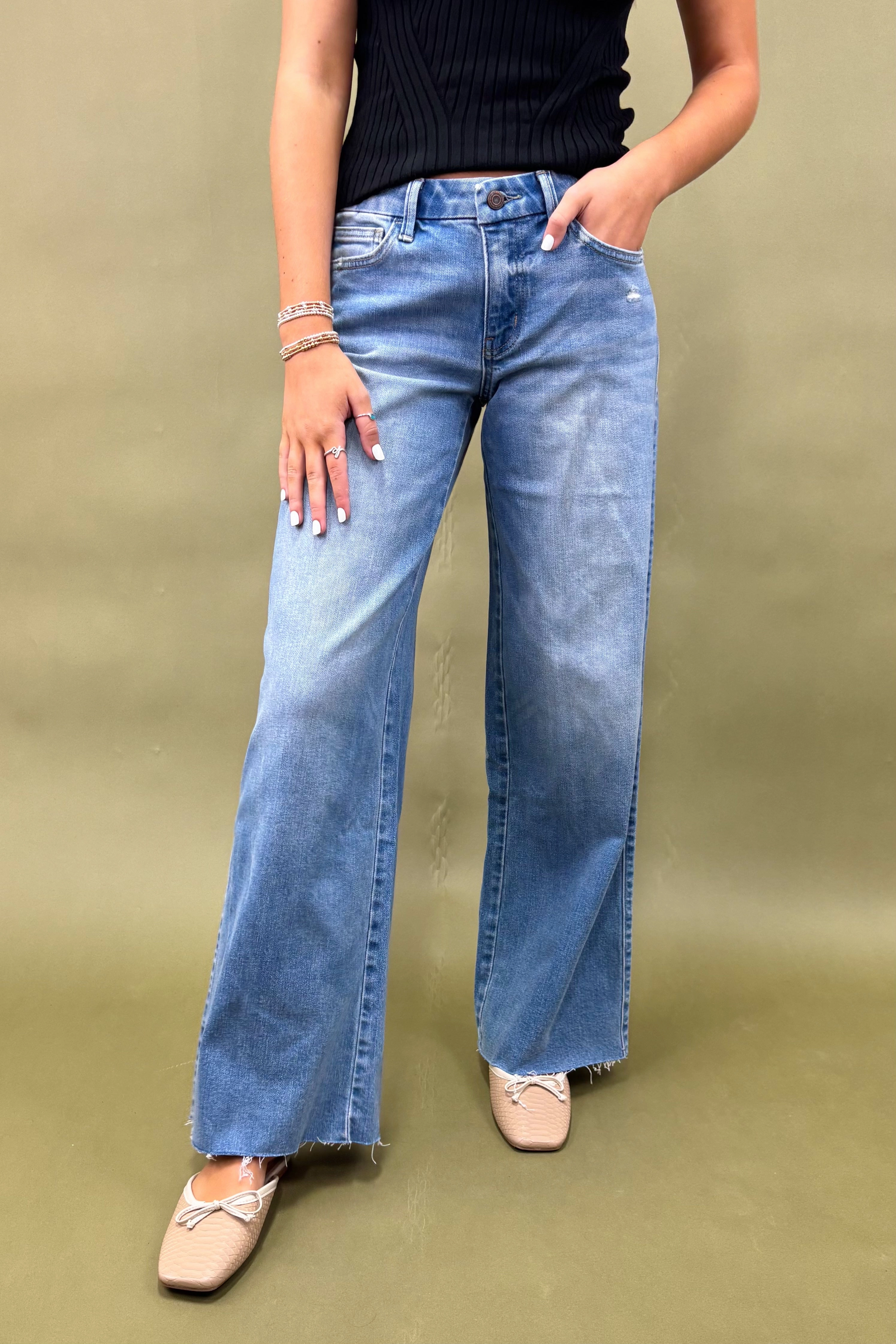 Olivia Wide Leg Jeans SoftCottonBlend HeatRegulating