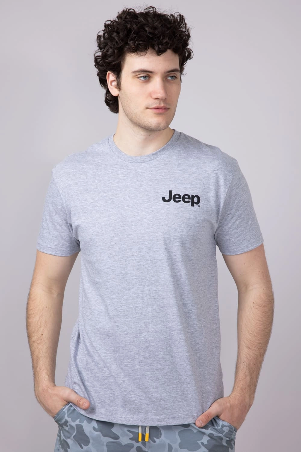 Jeep Sasquatch T-Shirt for Men in Grey | 2369-GREY Gym clothing