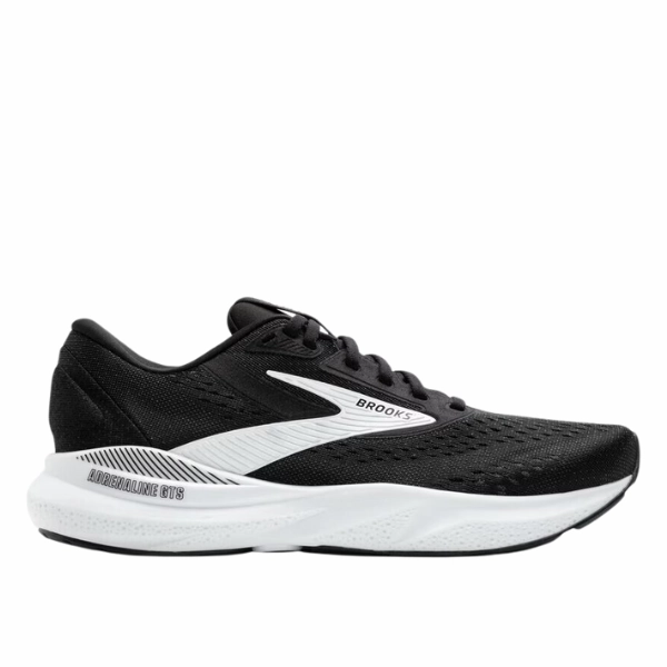 Brooks Women's Adrenaline GTS 24 Black/White mesh material Bouncy Foam Compound