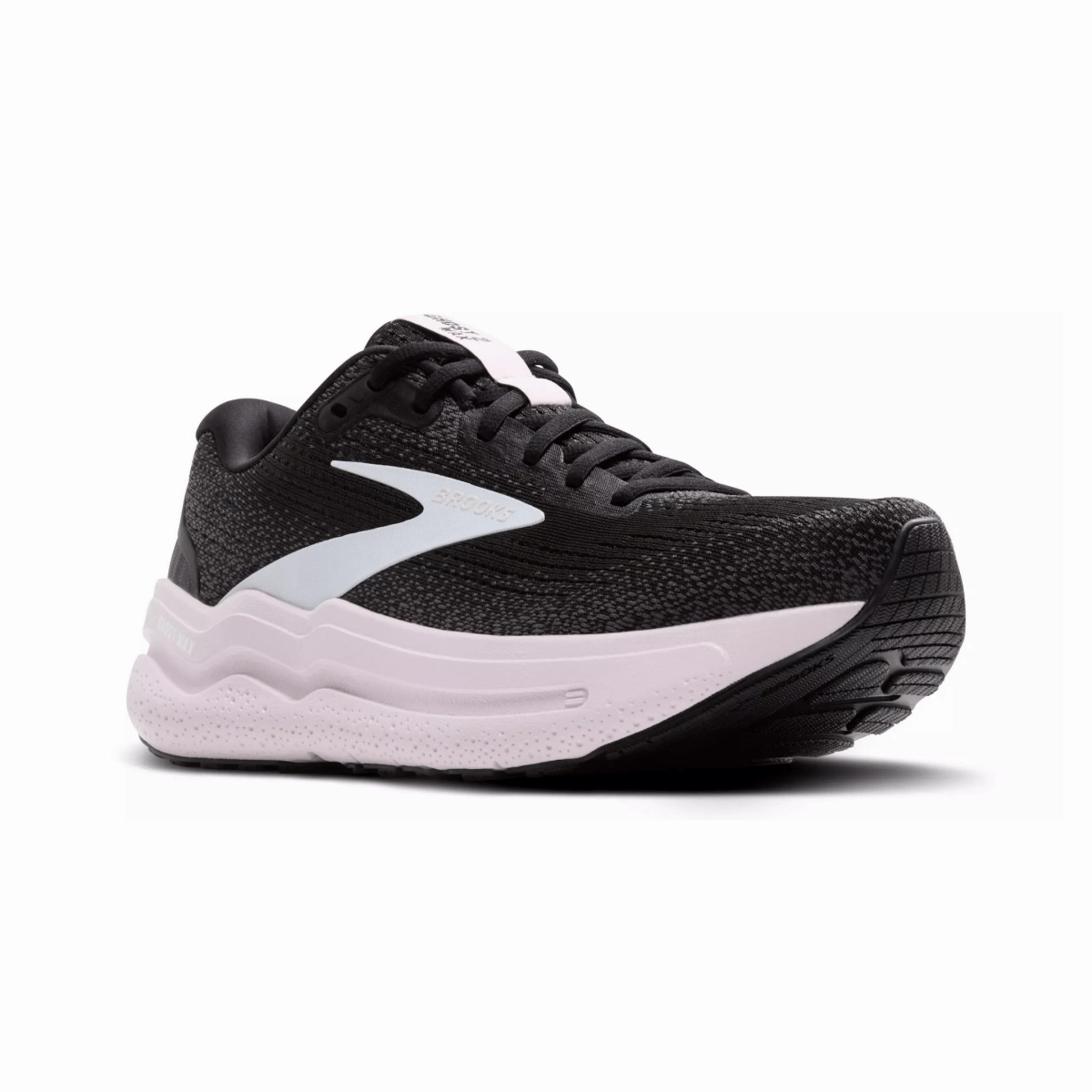 Brooks Women's Ghost Max 2 Black/Orchid Zip Up Closure