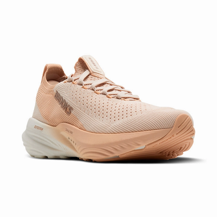 Brooks Women's Glycerin StealthFit 22 Almond spandex shoes