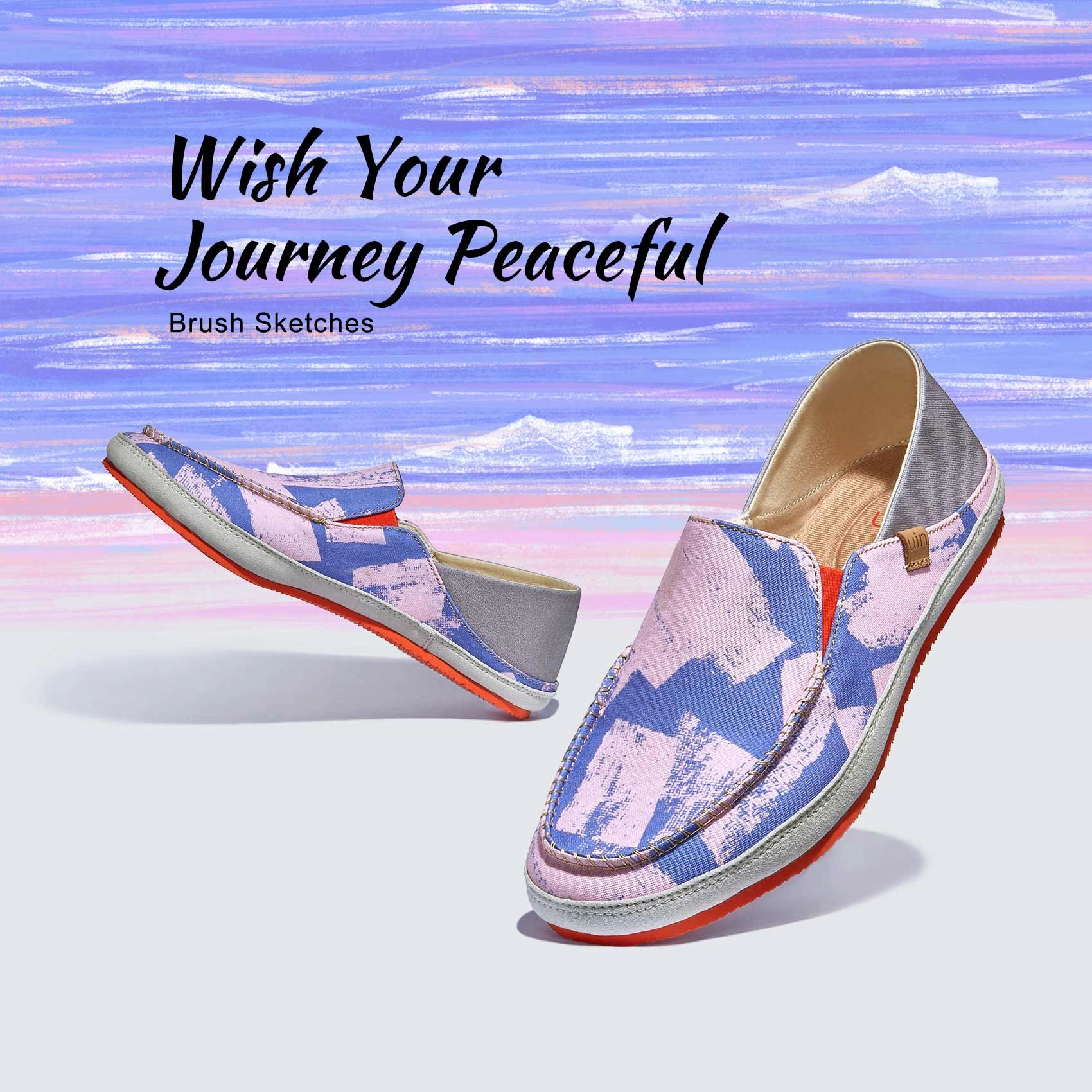 Premium Slip-on Comfort Brush Sketches Formentera II Women