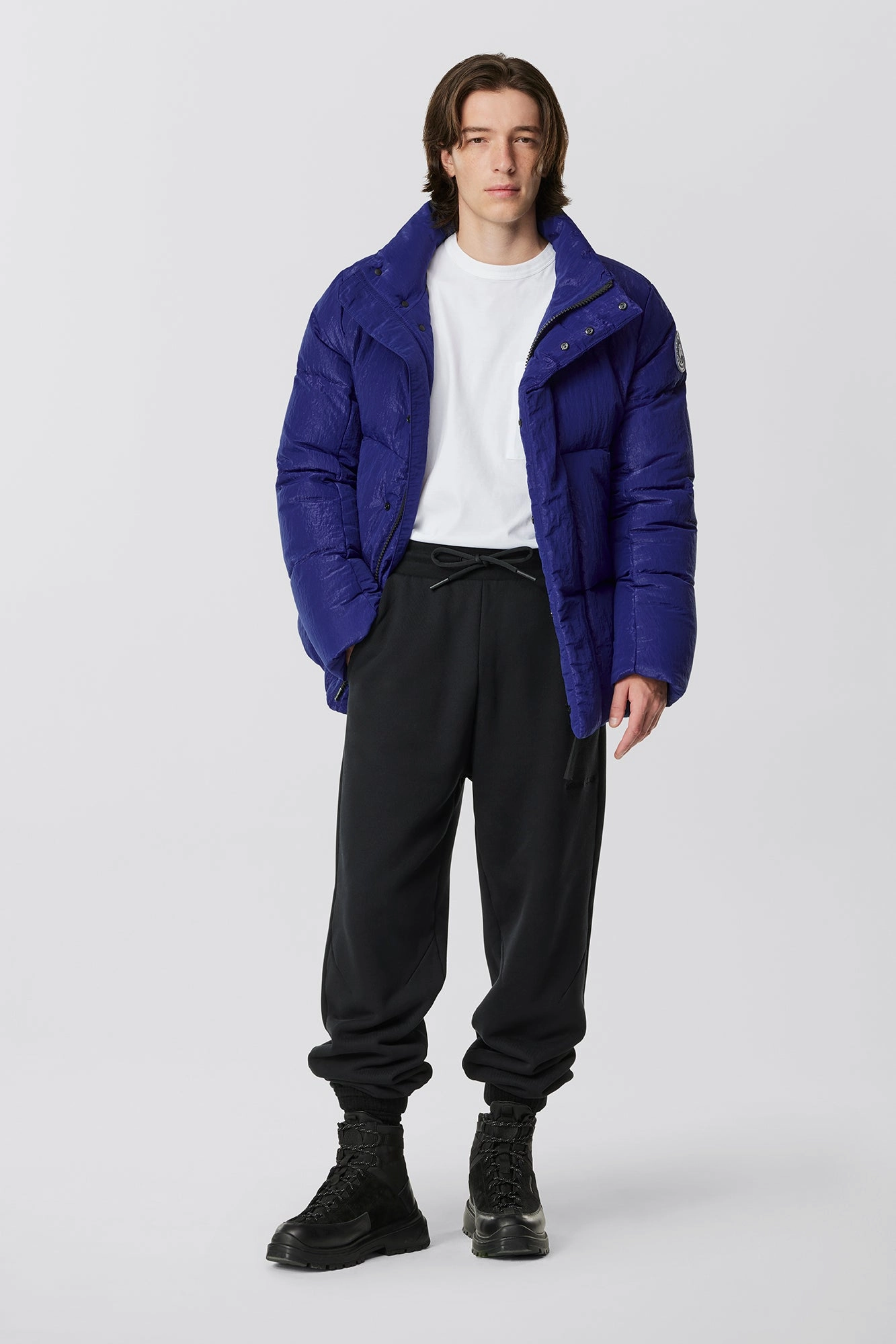 Everett Puffer City Lights Softshell Fabric