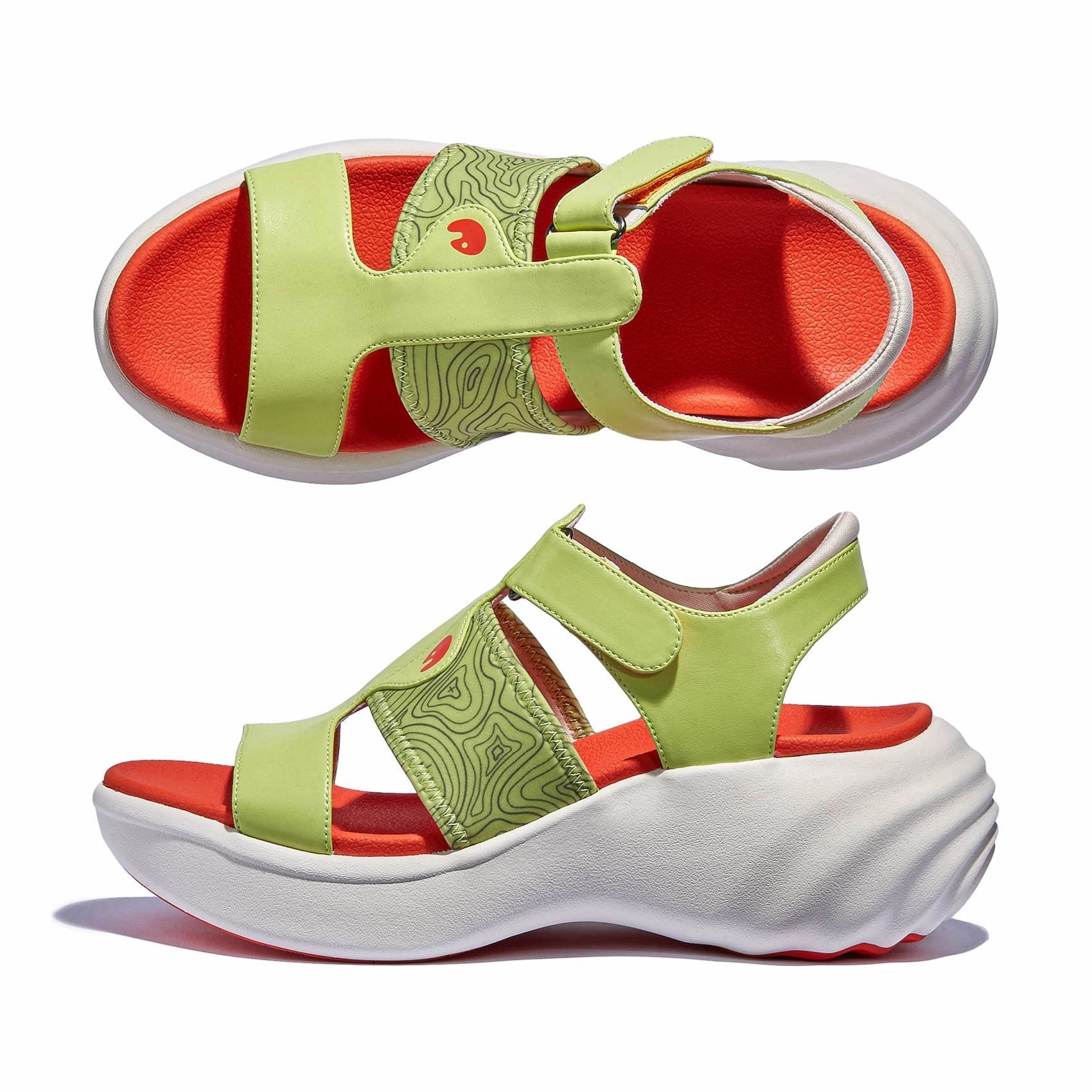 Daiquiri Green Sitges I Women Seamless lining Ergonomic Footbed Molding