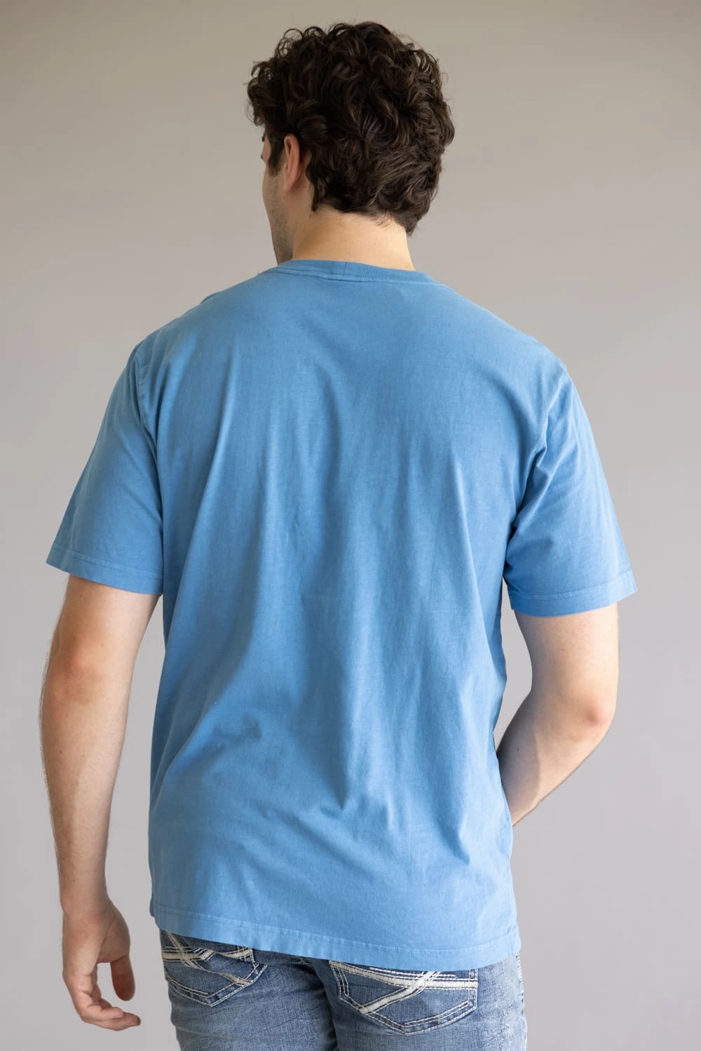 Carhartt Garment Dye Pocket T-Shirt for Men in Blue | 106252-HO6 Sleek Comfort