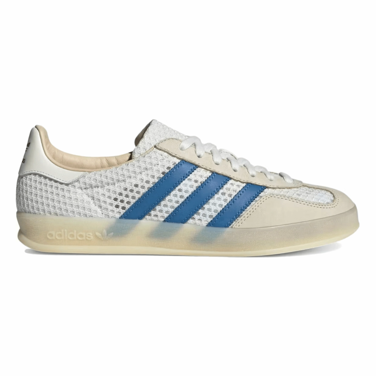 Adidas Men's Gazelle Indoor Off White/Focus Blue/Warm Vanilla Fast Action Sole Tech
