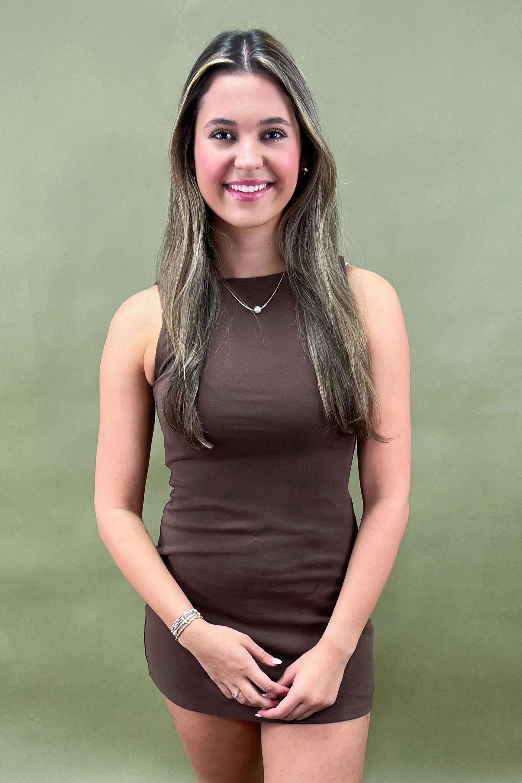 warm tones Wedding guest Catching Fall Feelings Sleeveless Dress