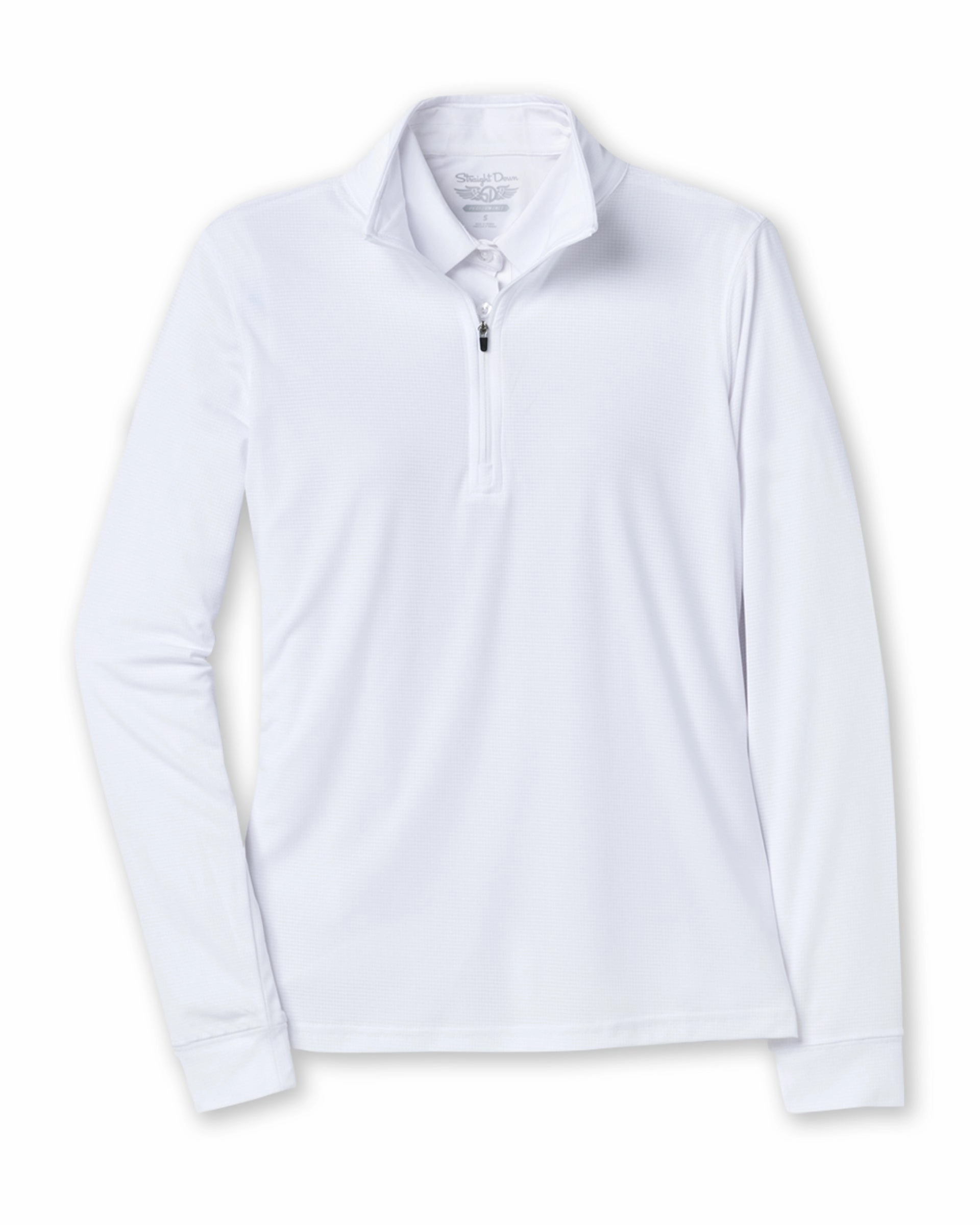 Aero Quarter Zip - White appropriate for work Comfortable Design