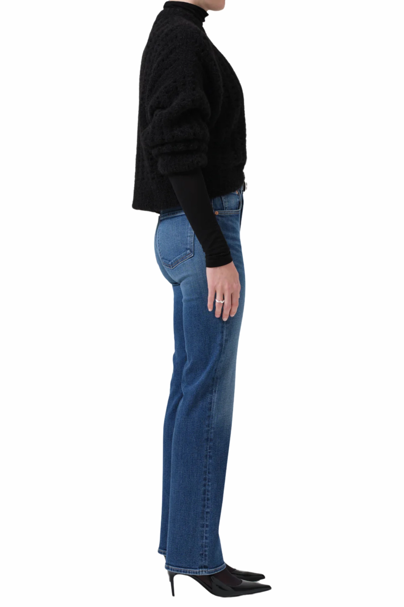 Vidia Mid Rise Boot in Abalone Tailored Comfort Smart Basic