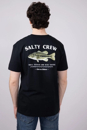 Weekend Wardrobe Salty Crew Big Mouth T-Shirt for Men in Black | 20035228-BLK