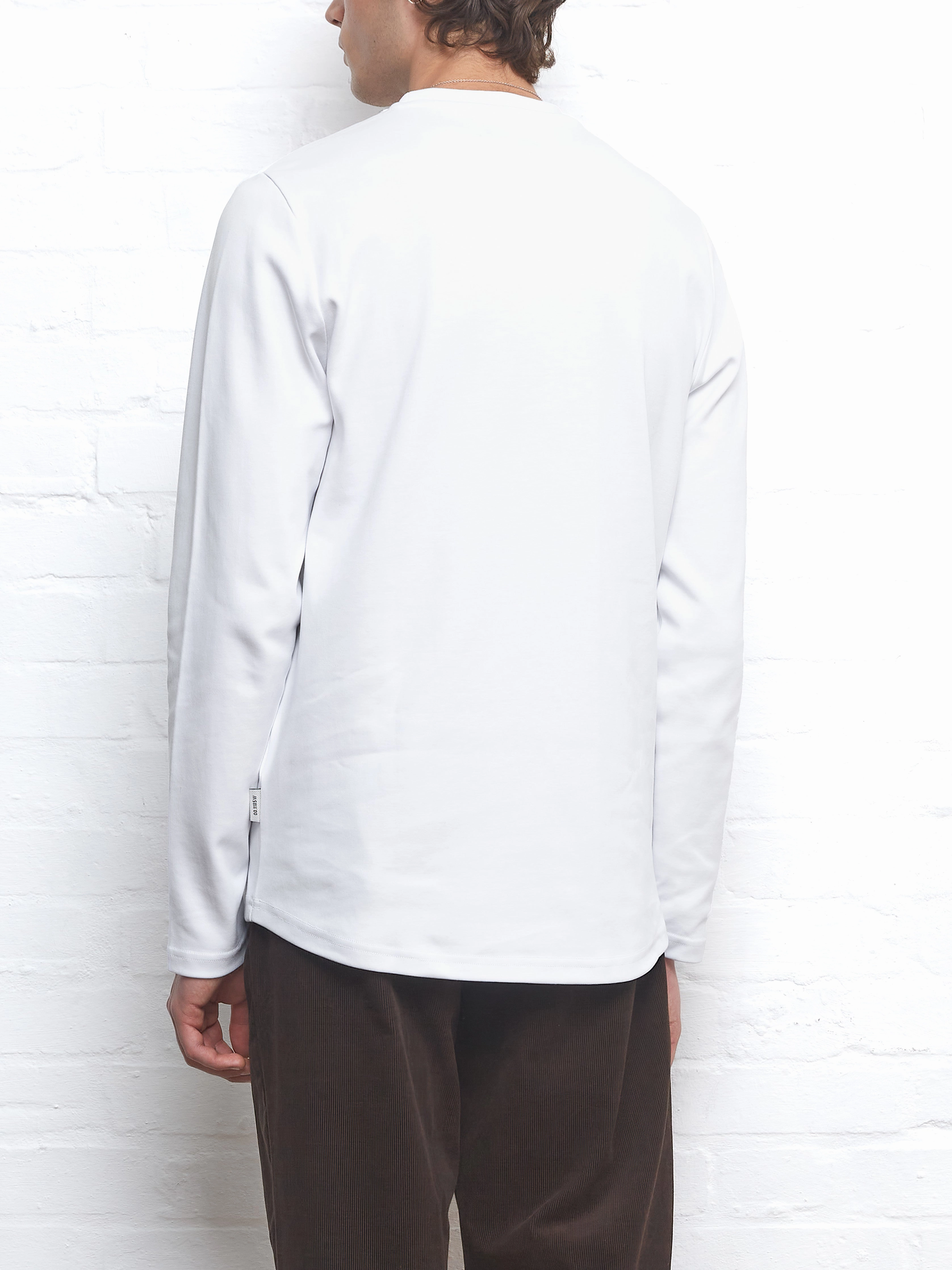 Heavy Long Sleeve T-Shirt Tavistock White Soft and durable Breathable Flex Fit