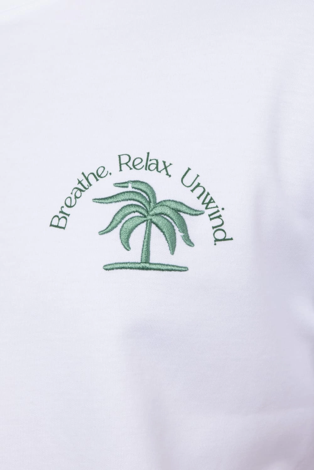 Animal print wildness Green Palm Tree T-Shirt for Men in Off White | CKTS C161