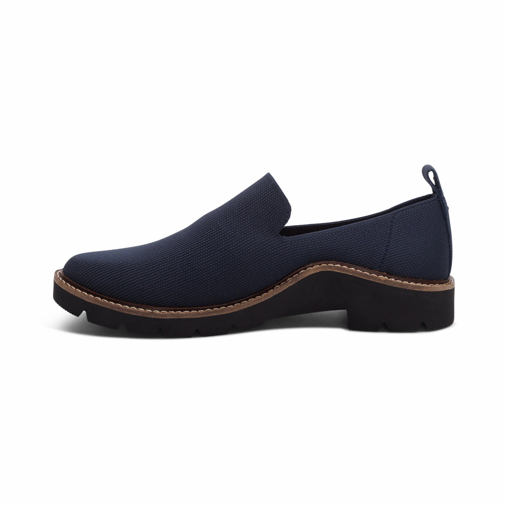 No Break In Star Path Chloe Slip-On Loafer - Navy