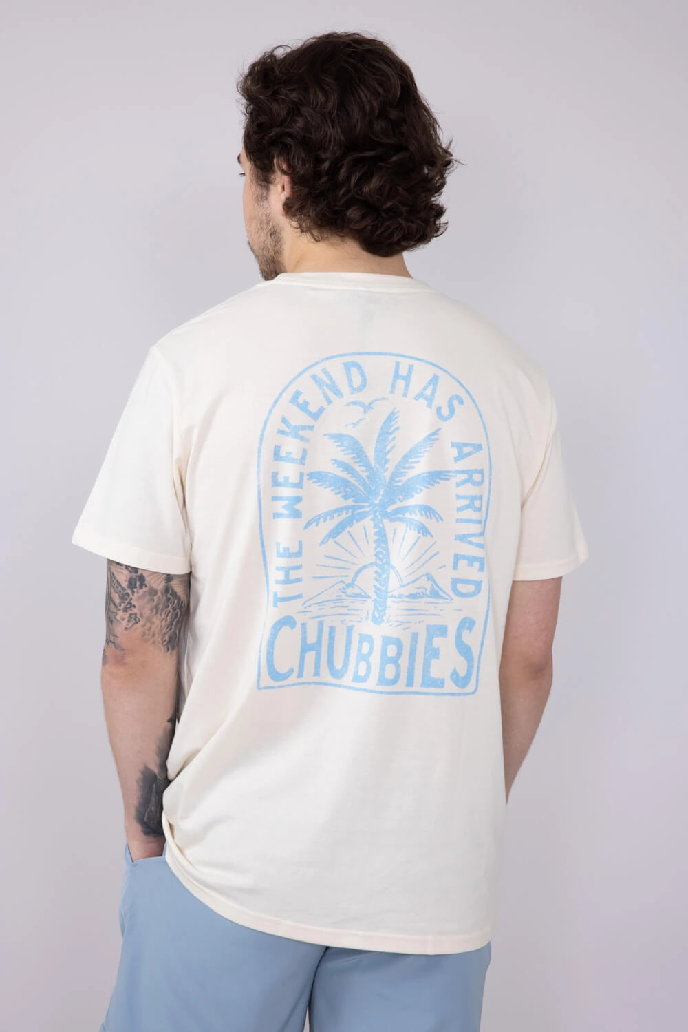 Chubbies Going In The Duffle T-Shirt for Men in Off White | 502251-07 Cool Design Casual Look Wear