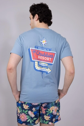Chubbies Viva La Chubbies T-Shirt for Men in Blue | 502251-18 Everyday Style Trend