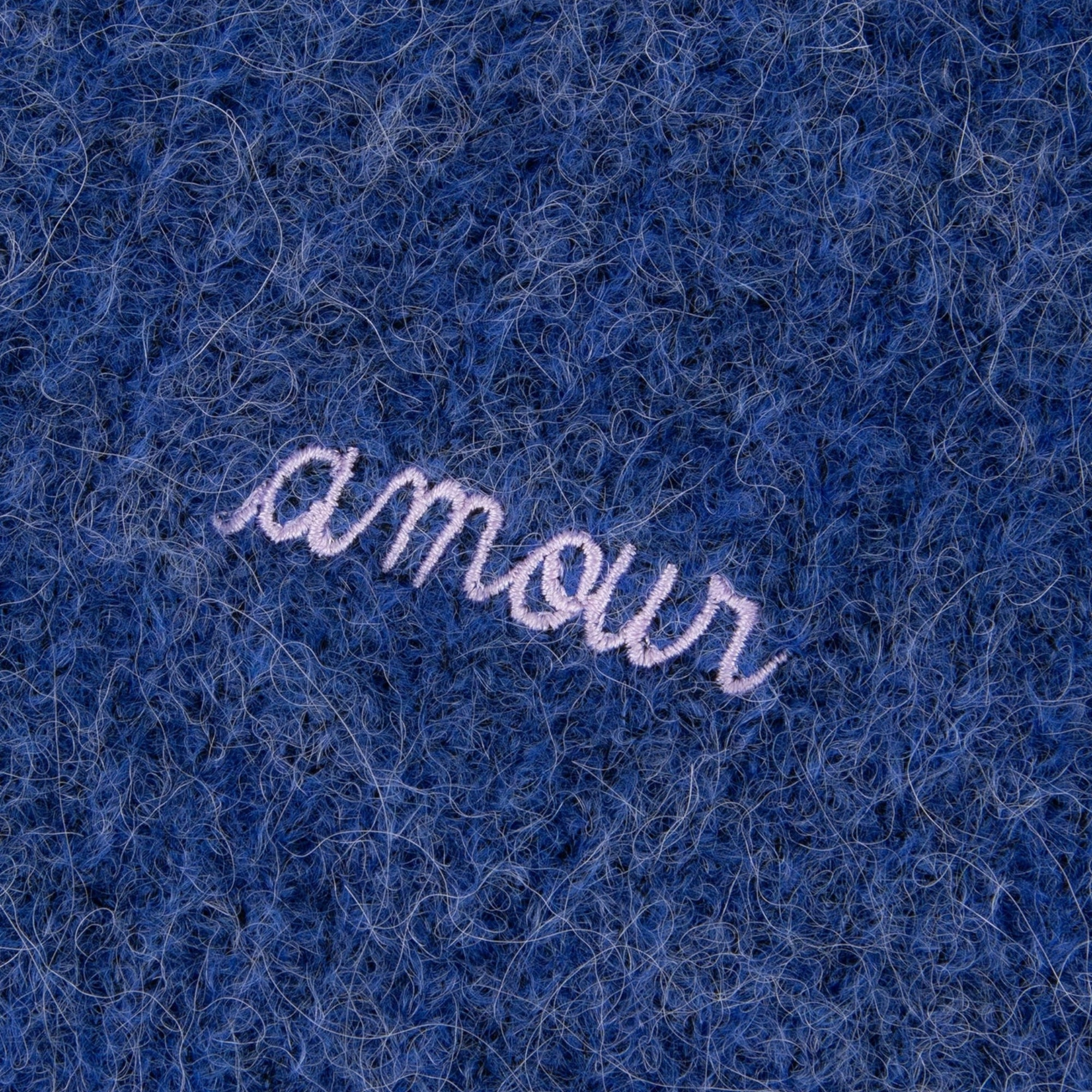Urban Comforted Smart touch "Amour" Cerisoles Wool and Alpaga Sweater (Peony Blue)