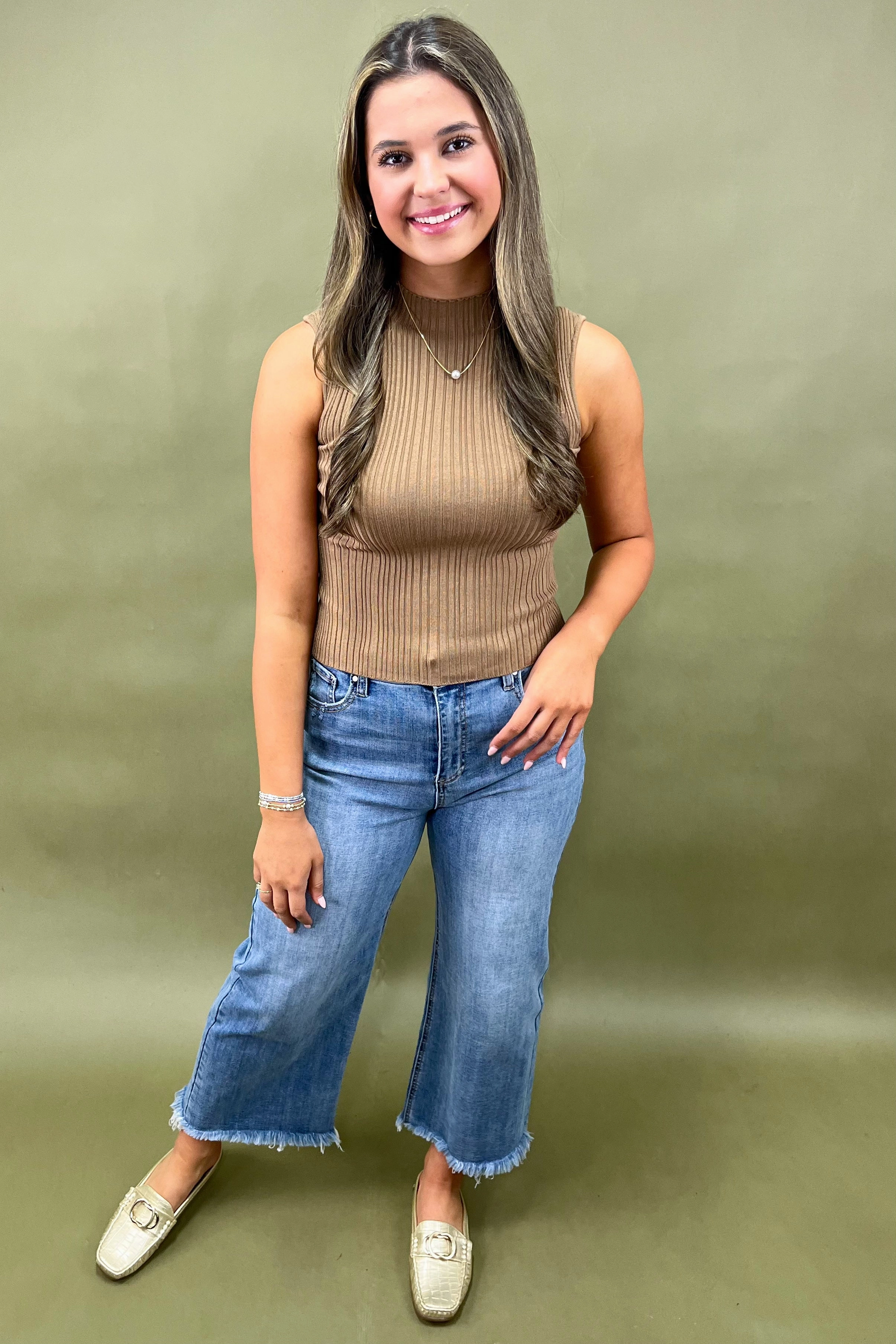 Trendy Look Cider Glow Sweater Tank * More Colors*