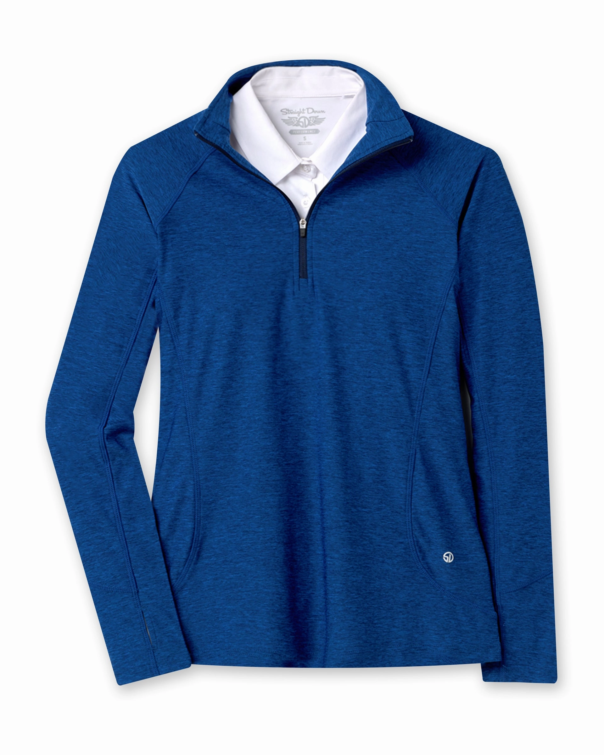 Claire Quarter Zip - Indigo Casual Basics