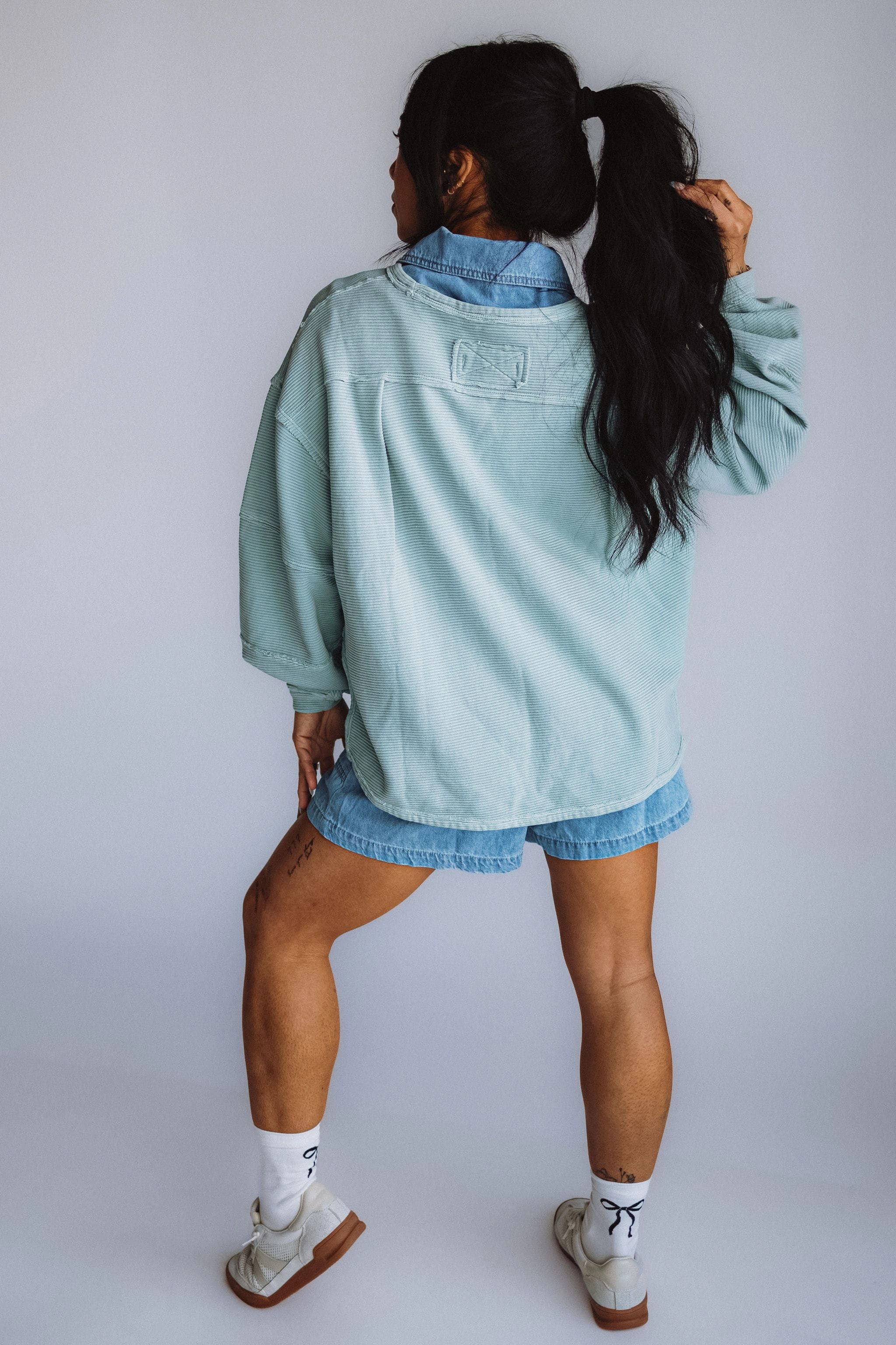 Free People We The Free Total Eclipse Tee for Women in Polar Fog | OB2128723-4103 Trendy Comfort