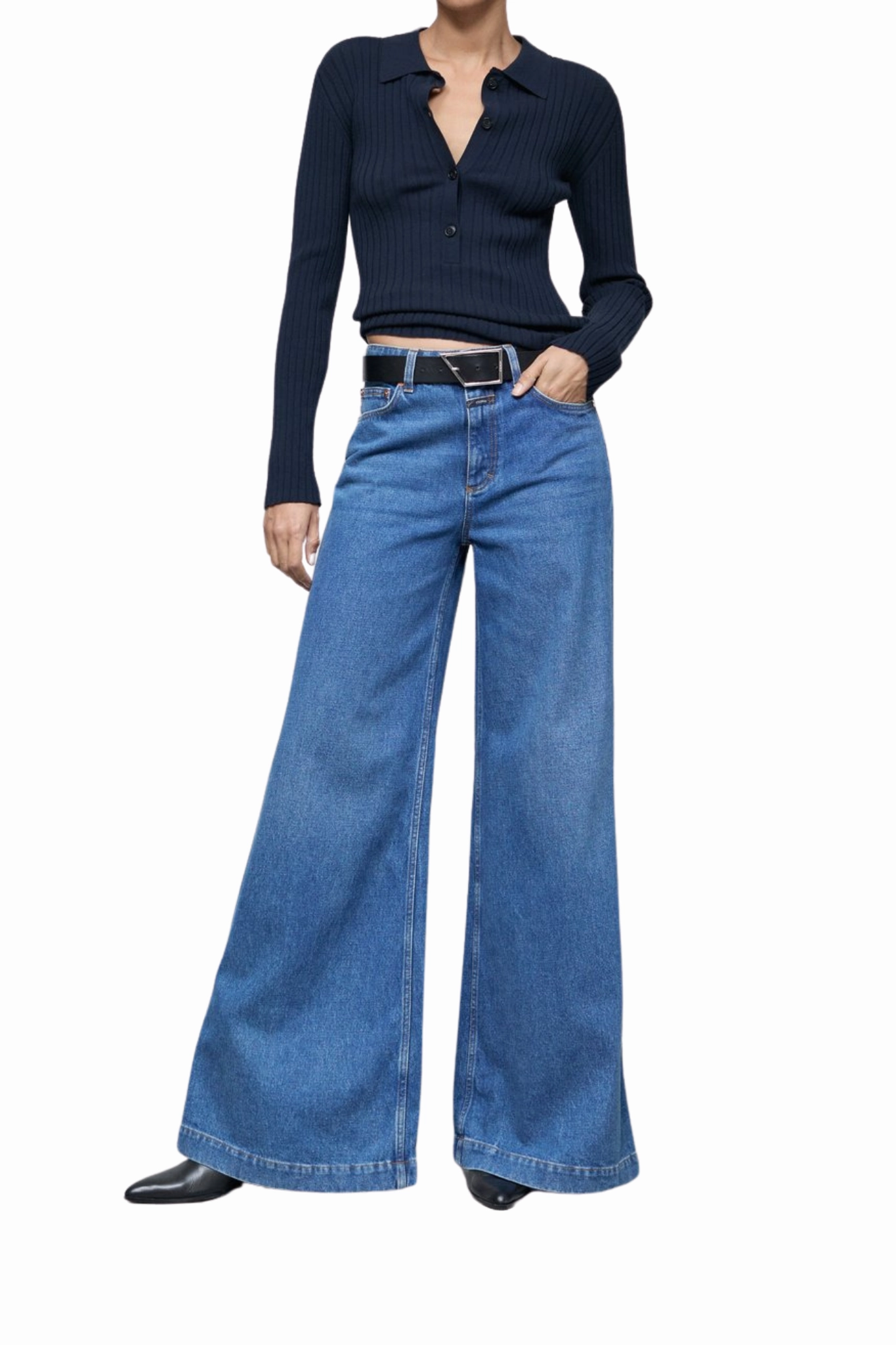 Rugged Construction Modern Textured Glow-Up in Mid Blue