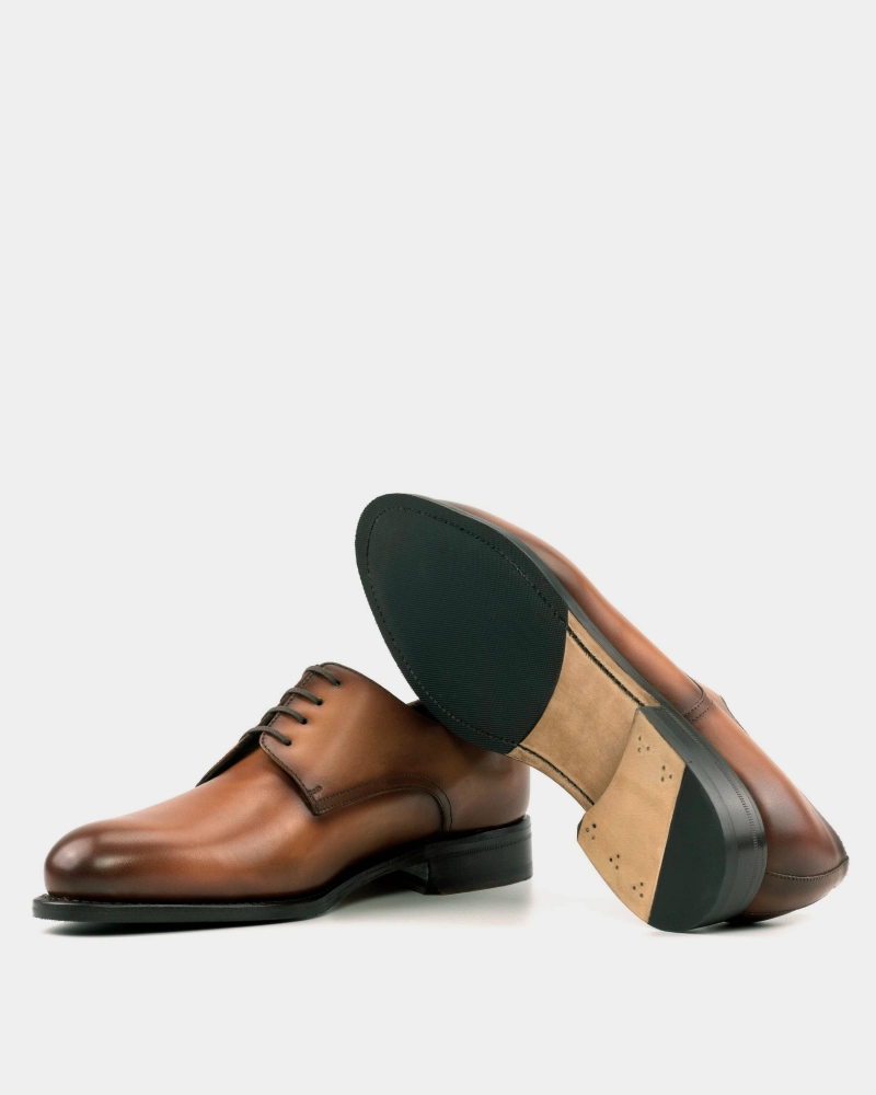 Outlet - Derby in Tobacco Smart Walk Foot Support