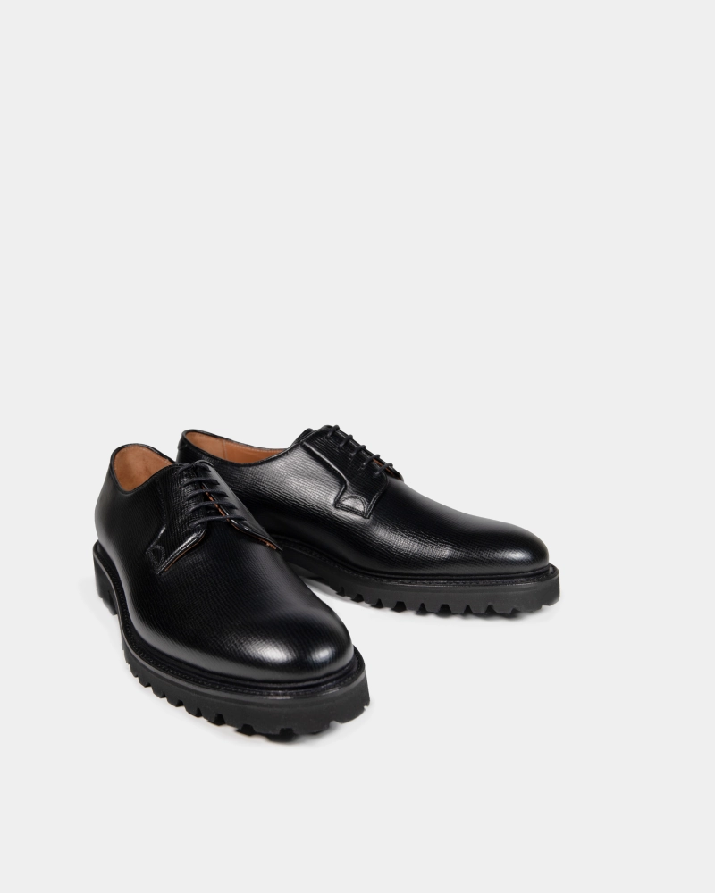 Black Alcazar Derby Shoe Workday Shoes Modern Office