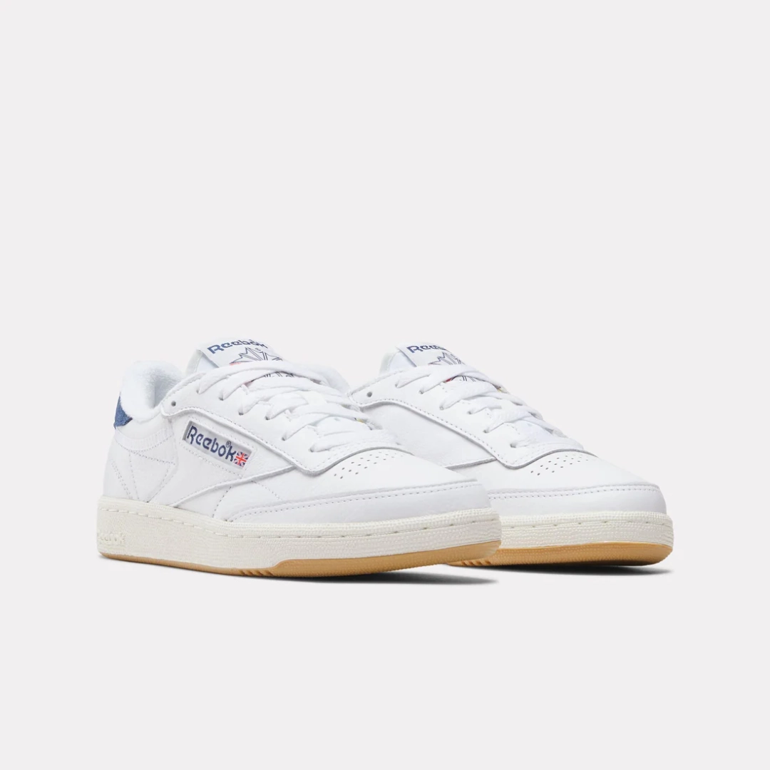 athletic chic Impact-absorbing durability Club C 85 Vintage (Ftwr White   Batik Blue   Chalk)