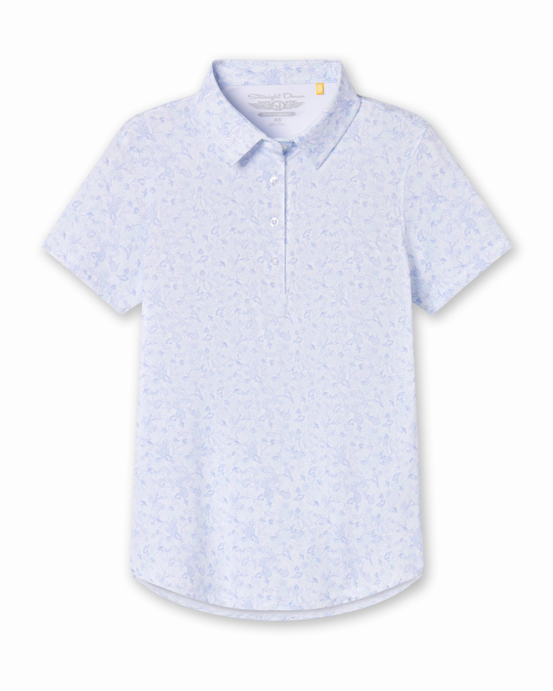 Club Tropicana Polo - Lavender Sun Protection UPF 50 Sporty Layer