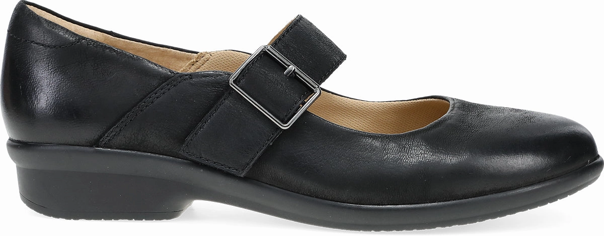 Collette Black Burnished Nubuck Slim Footprint Sunrise Path