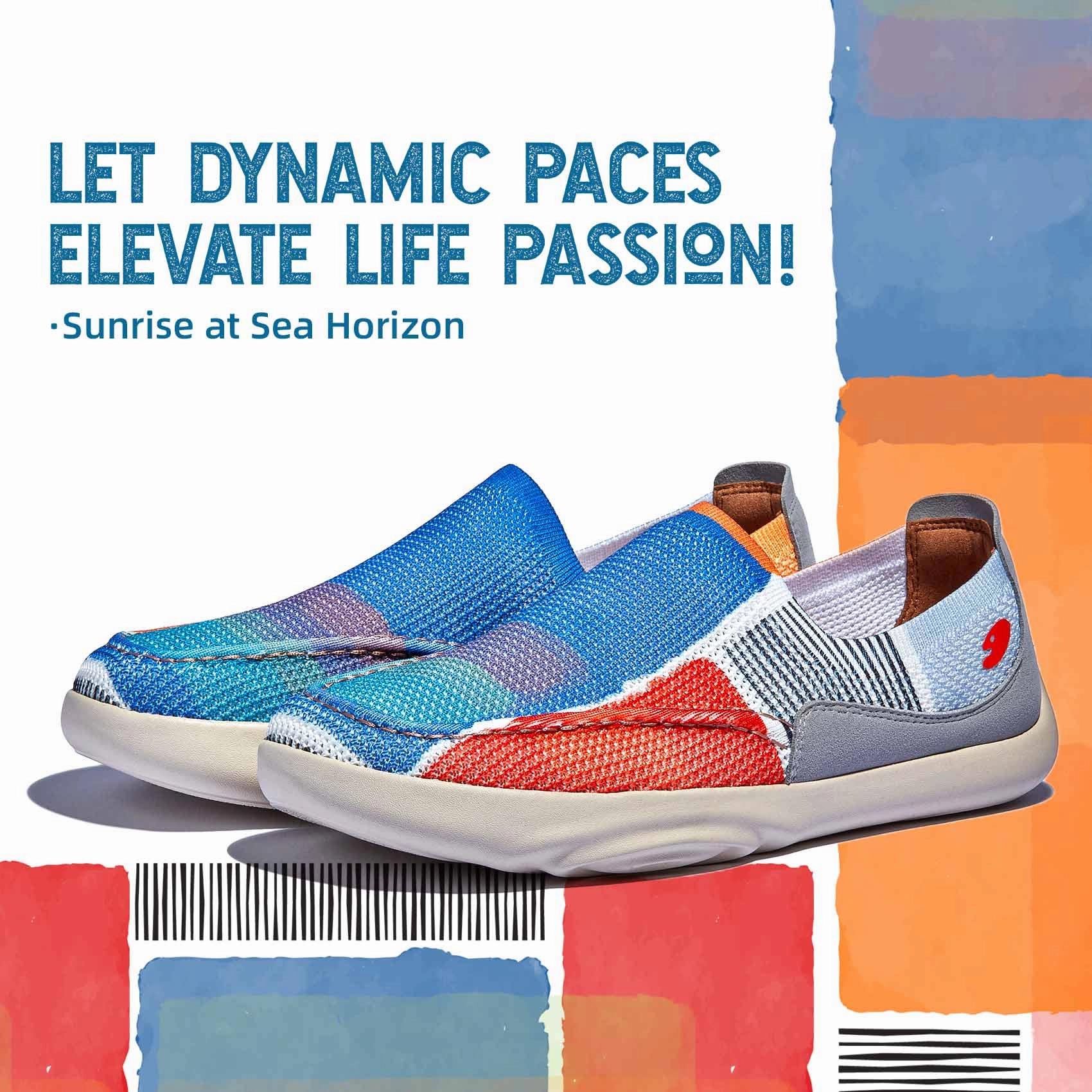 Supportive Cushioning Fitness Ready Sunrise at Sea Horizon Mojacar I Men