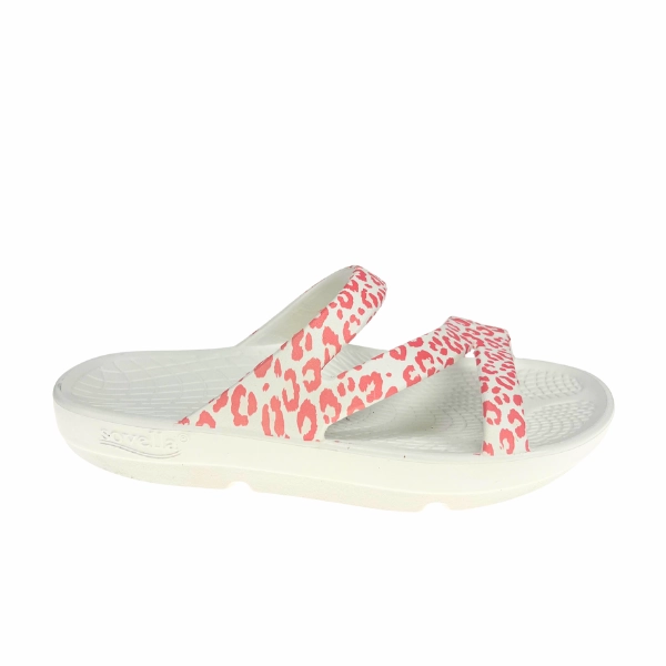 Sovella Women's PF Slide Pink/Leopard Casual Flip-flops