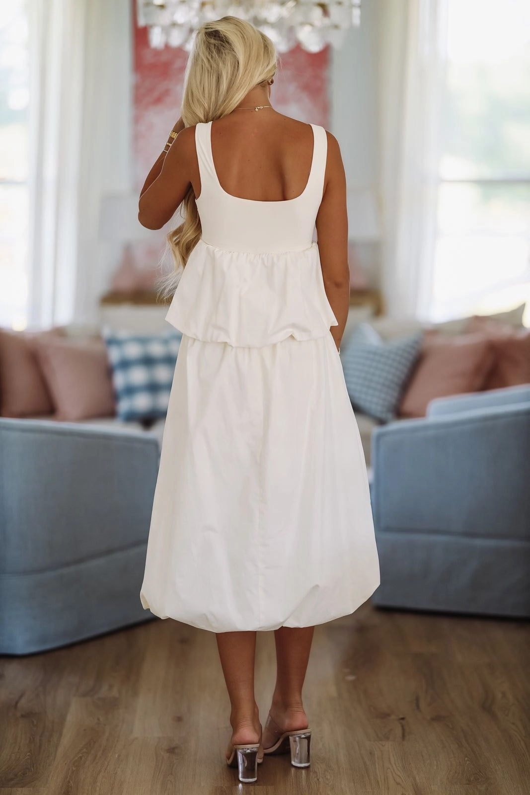 EcoFriendlyMaterial I'll Be Here Bubble Top - Cream