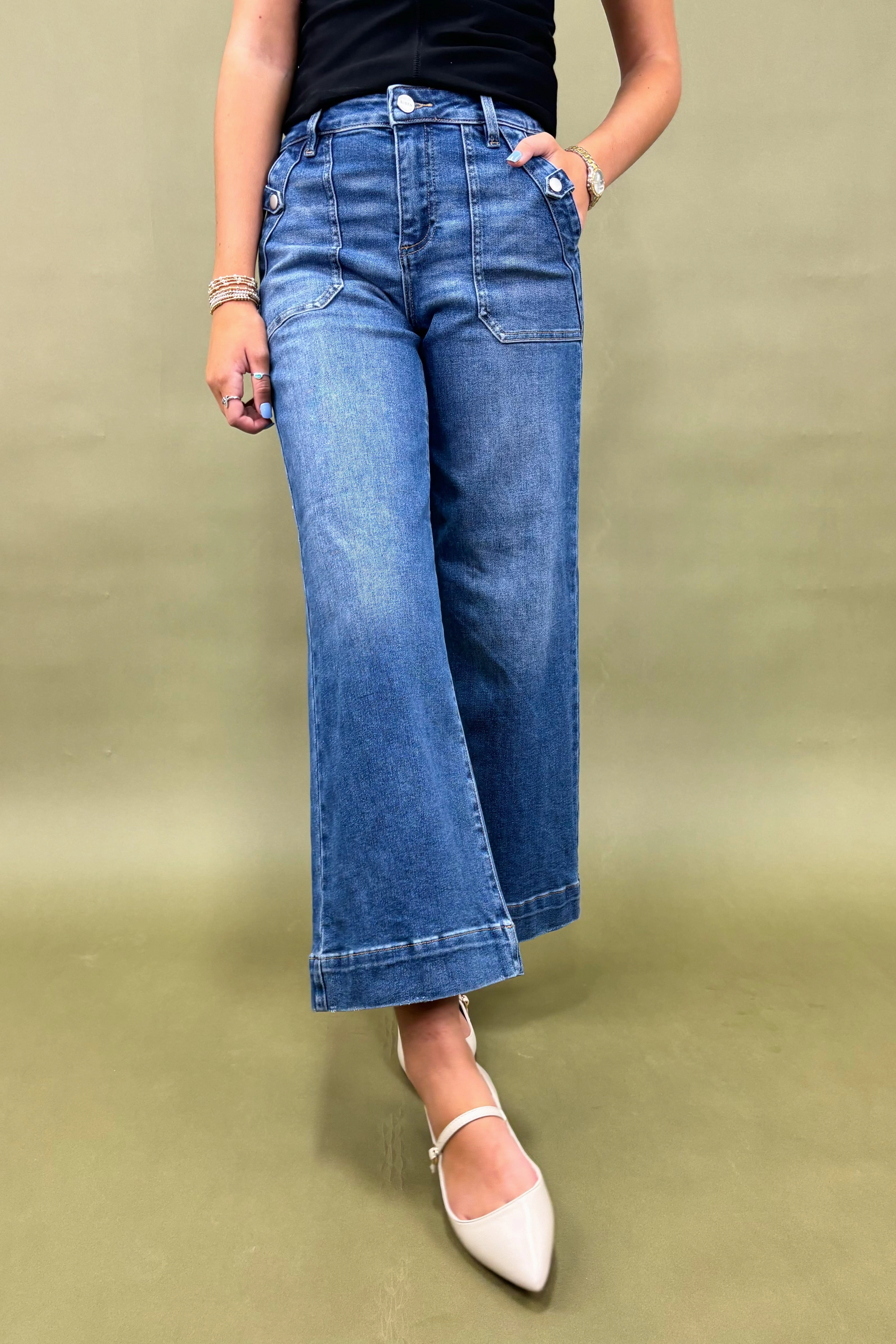 The Louisa Wide Leg Jeans Performance Design