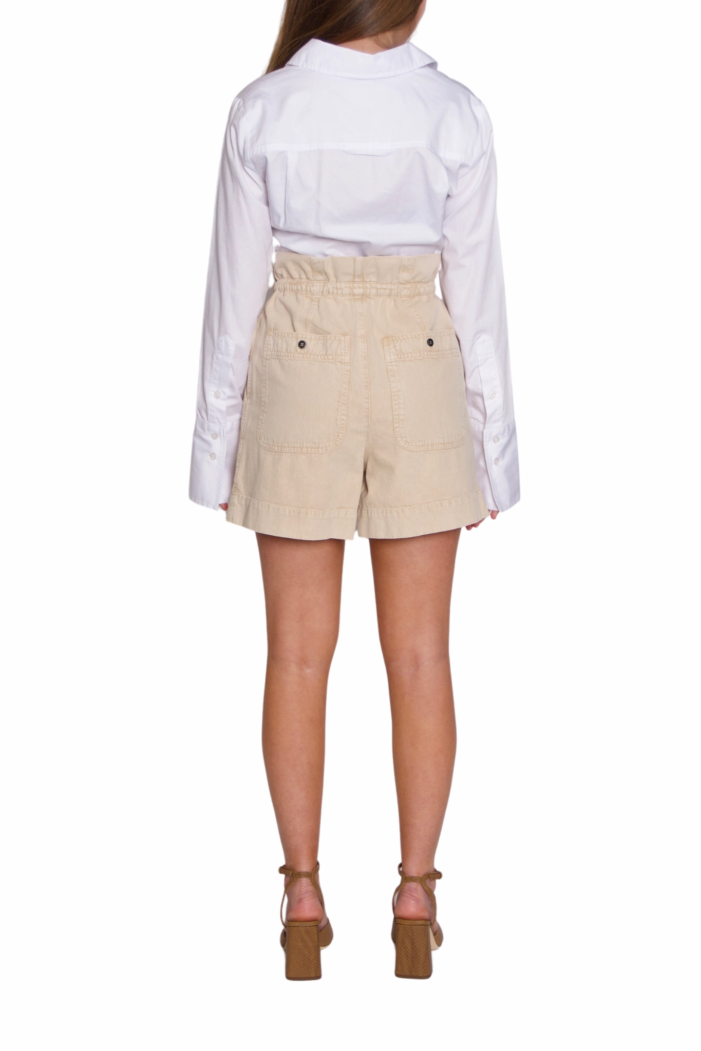 Ipolyte Shorts in Sand spandex blend