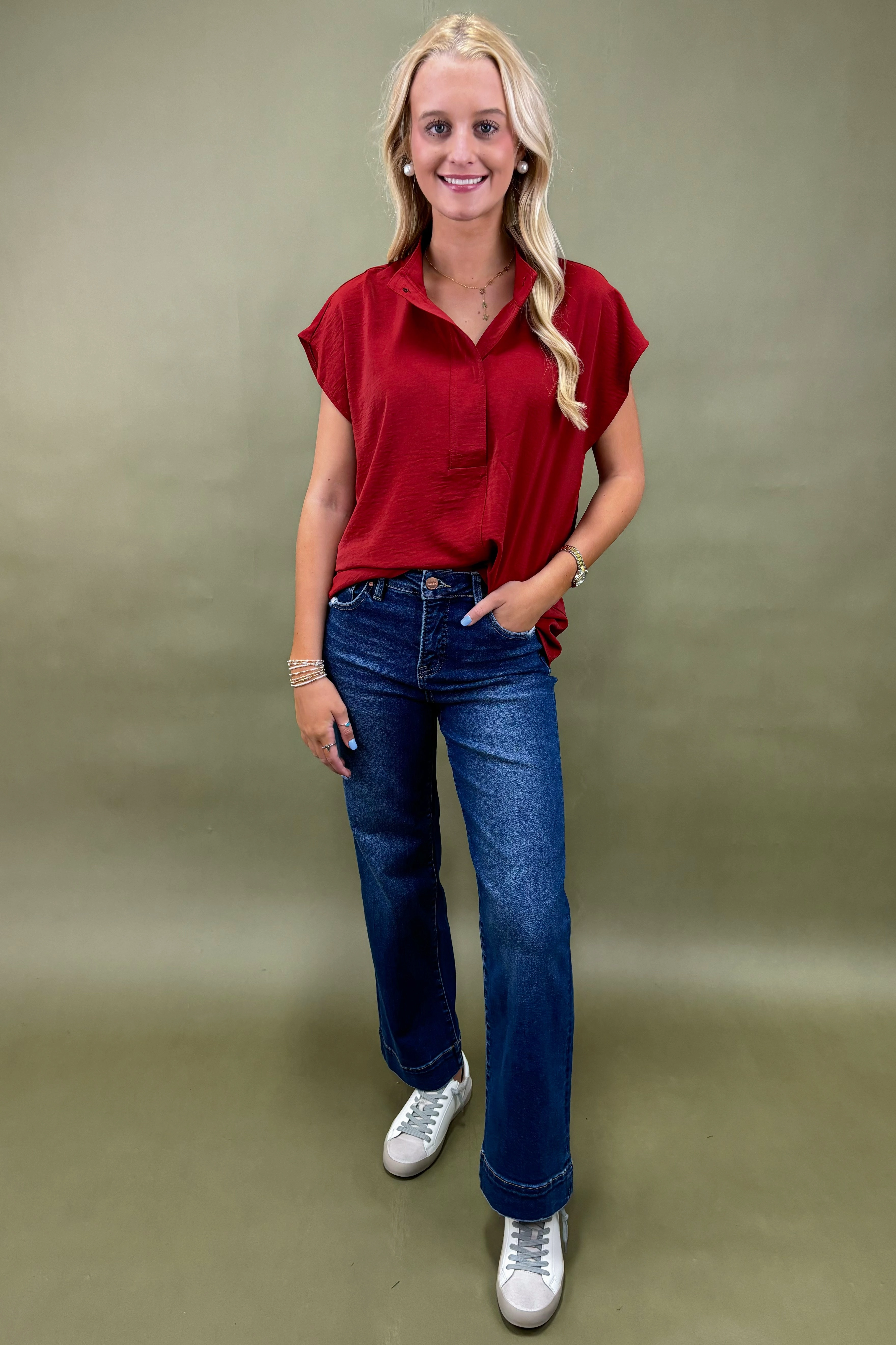 AirflowVents Confidence In Color Snap-Front Top *More Colors*