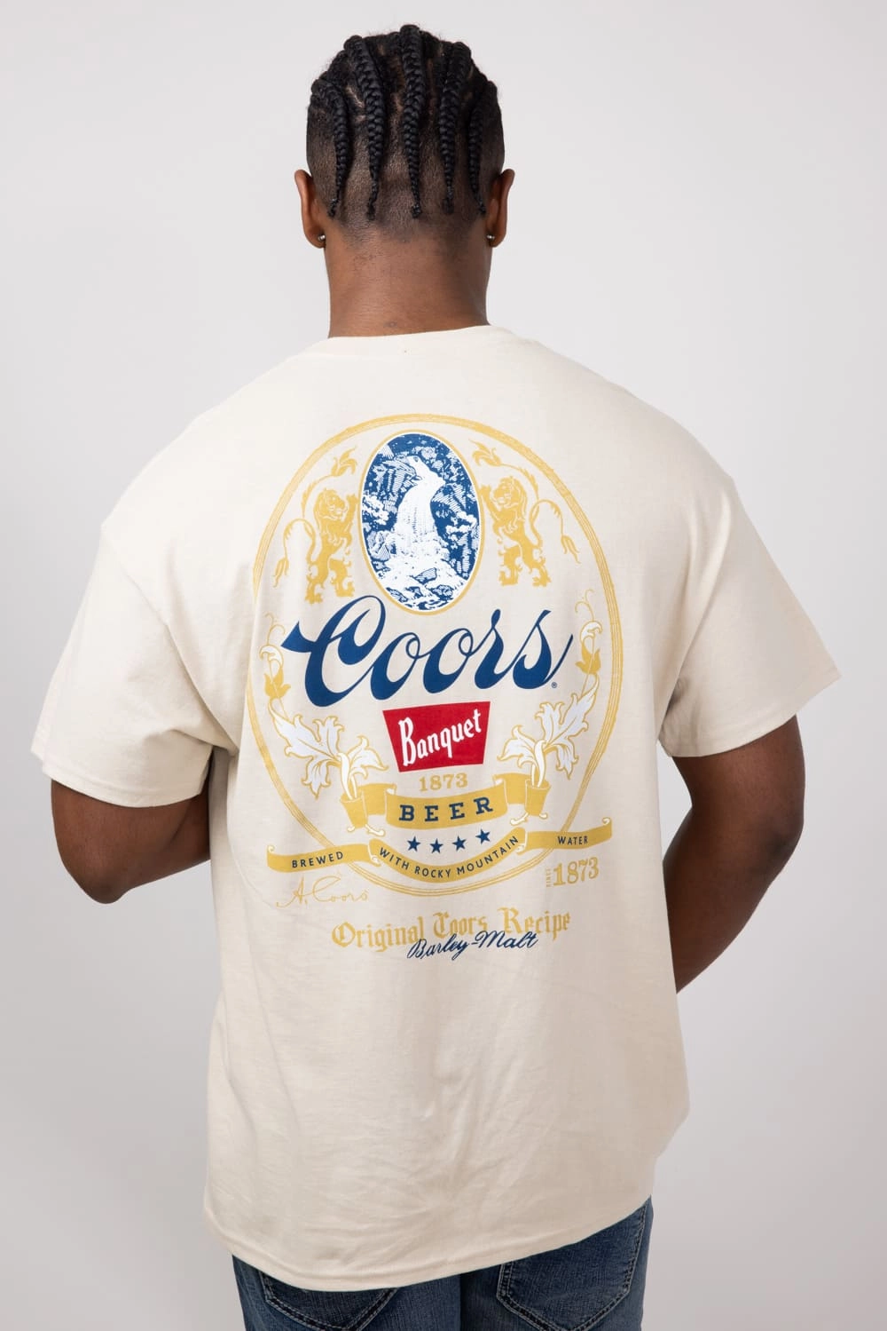 Quick Comfort Wear Easy to Style Coors Banquet Heritage T-Shirt for Men in Sand | 14870-867A-SAND