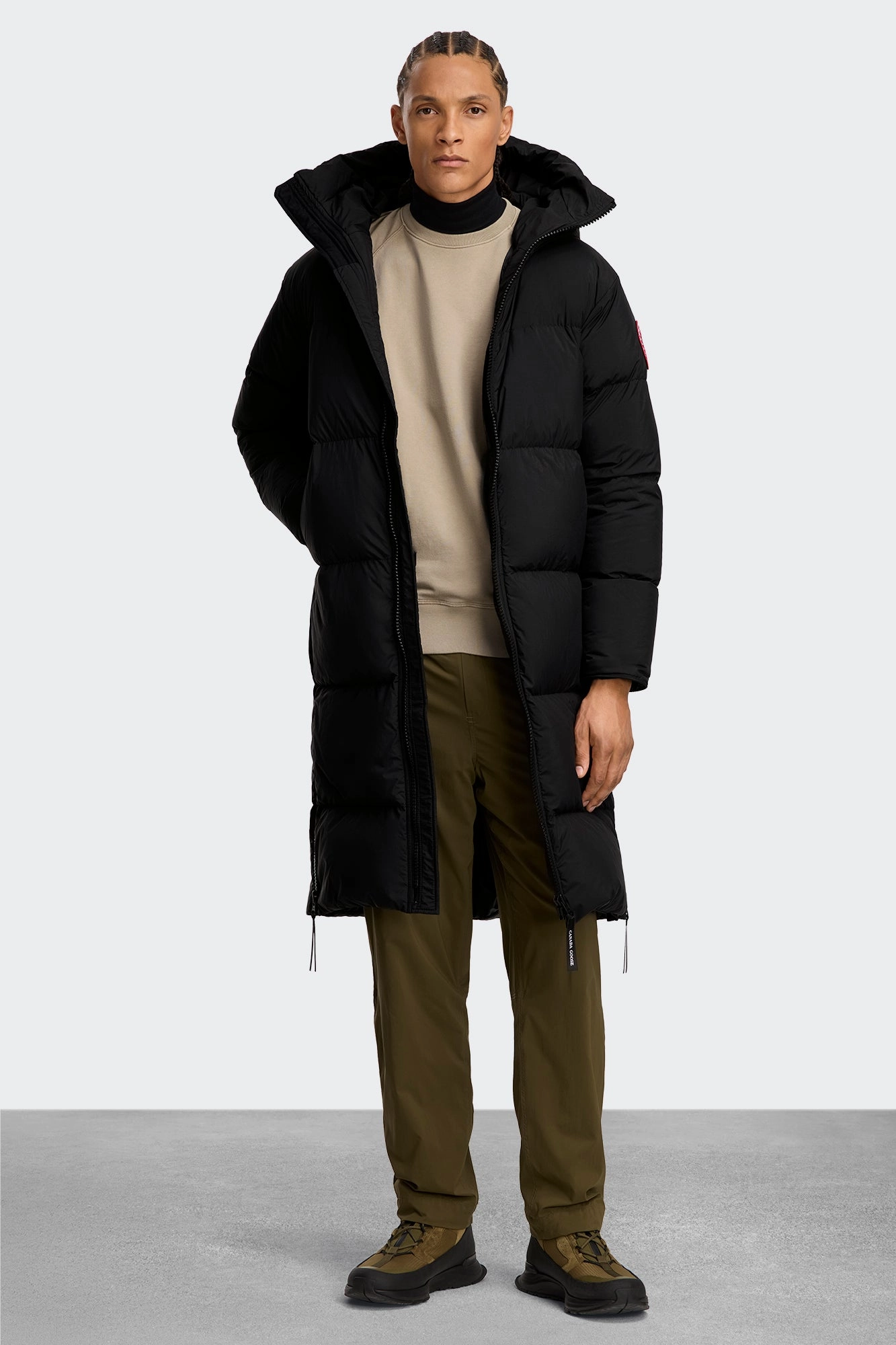 Weather Proof Matte Surface Texture Lawrence Long Puffer
