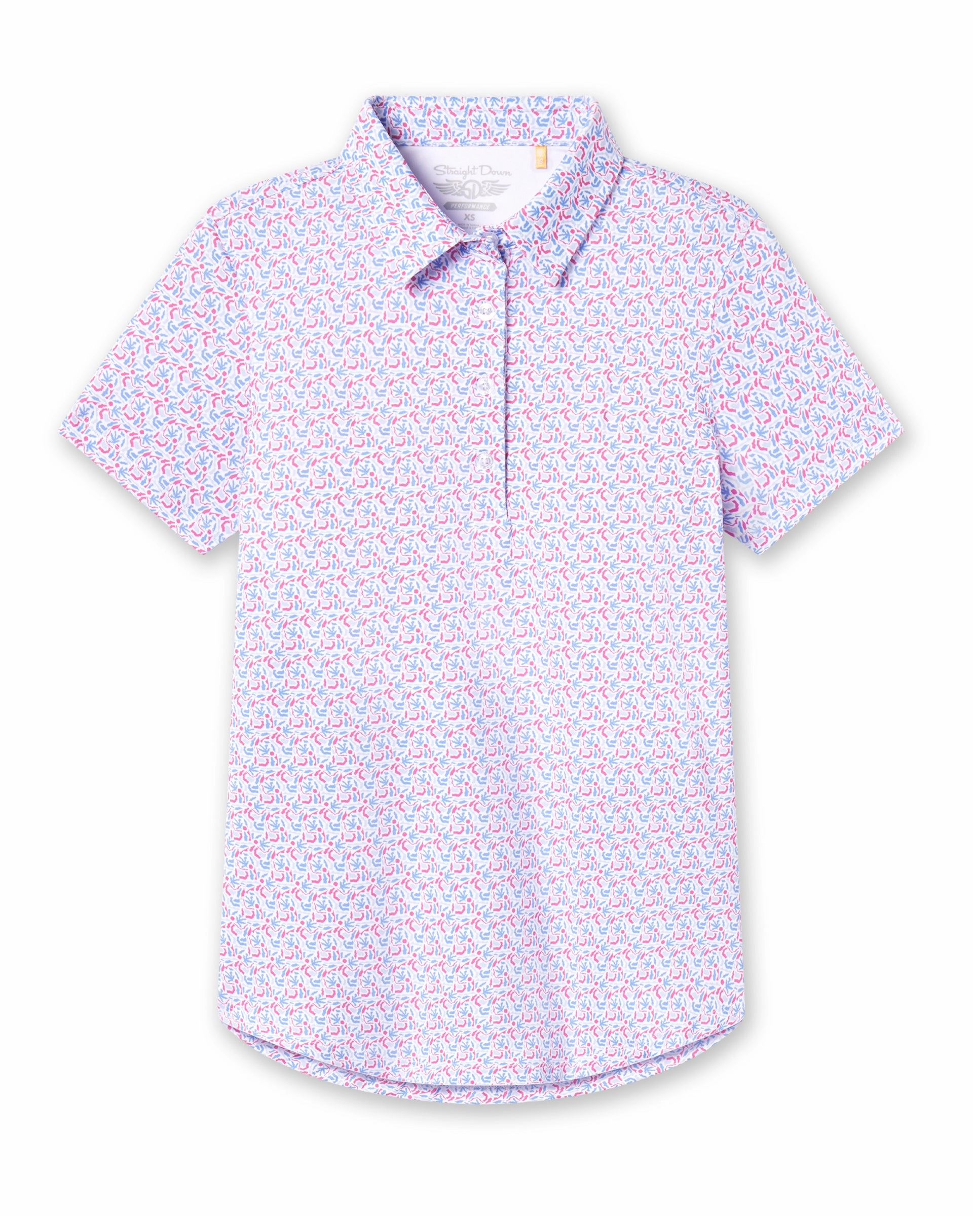 Multi Ply Collar Layered Comfort Cote D'Azur Polo - Dragonfruit