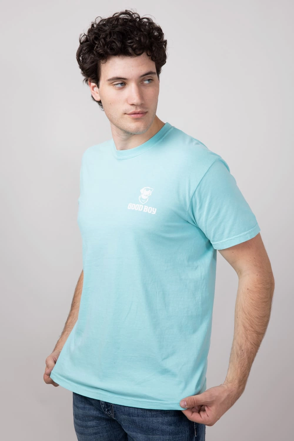 Country Club Dog T-Shirt for Men in Mint | 2208-MINT Quick Comfort Fit On-the-Go Comfort